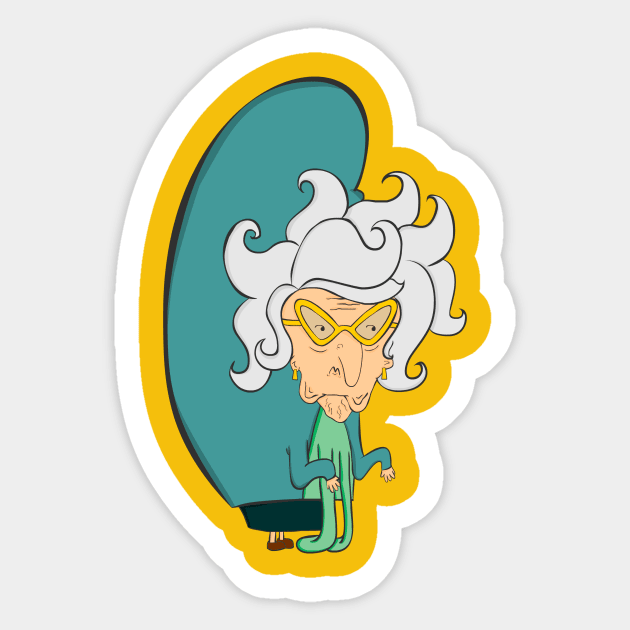 Old woman Sticker by Namarqueza